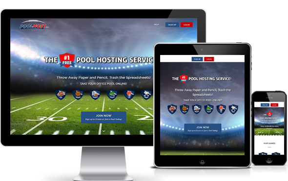 mobile browser friendly for office football pool, college bracket pools, march madness office pool